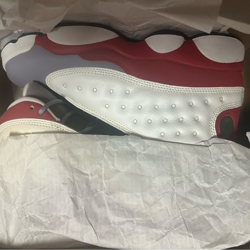 Jordan Retro 13 Grey Toe - Red and White